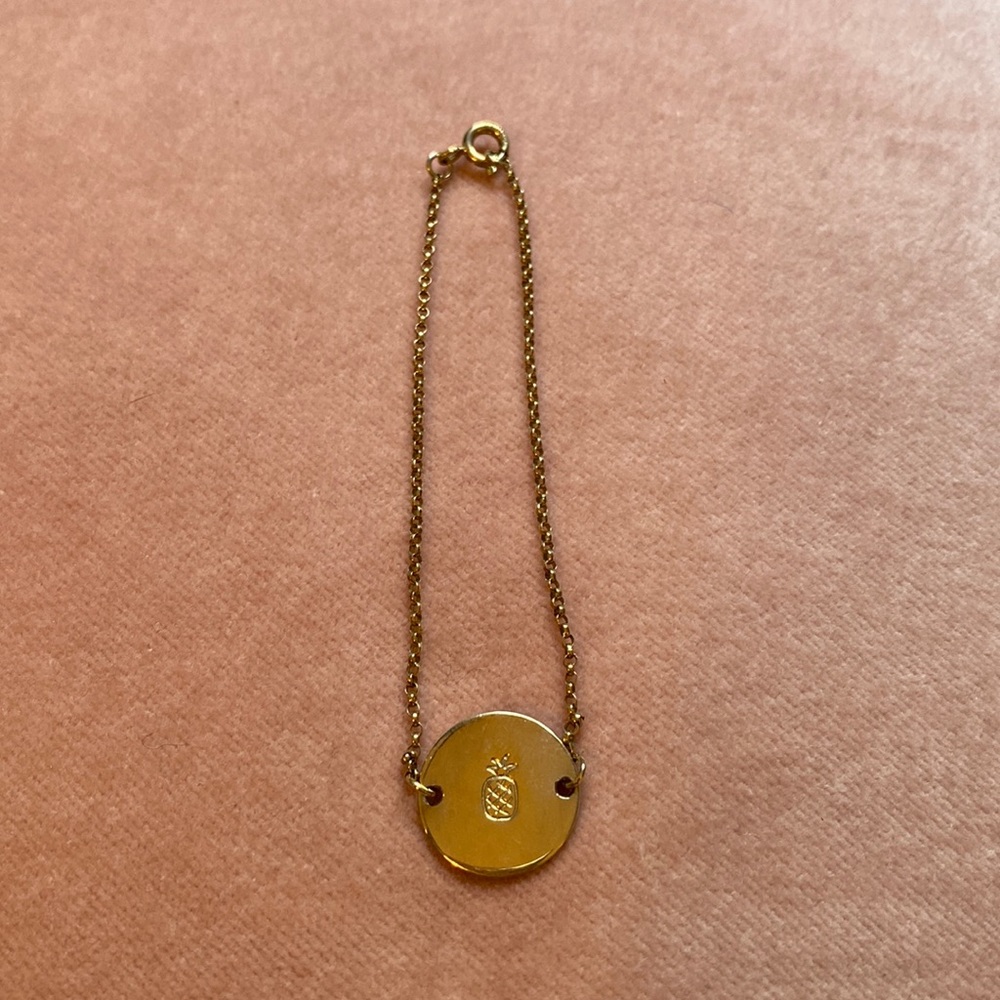 James Michelle Pineapple Stamped Bracelet